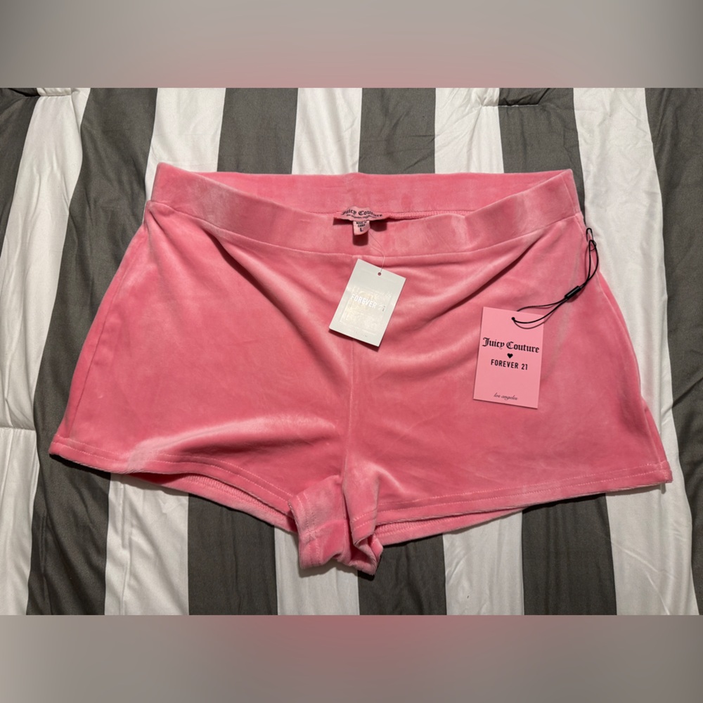 Juicy Couture Blush Velour Lounge Shorts